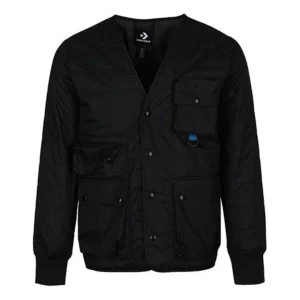 Converse Chuck Taylor Seasonal Woven Jacket Asia Sizing 'Black' 10019990-A01