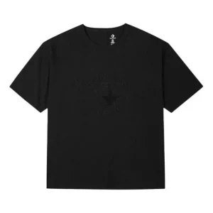 (WMNS) Converse Chuck 70 Oversize T-Shirt Asia Sizing 'Black' 10021980-A02