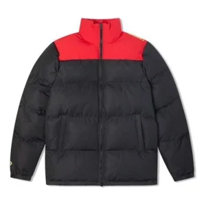 Converse Colorblock Down Jacket Asia Sizing 'Black Red' 10020541-A01