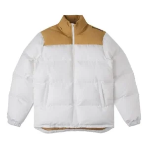 Converse Colorblock Down Jacket Asia Sizing 'White Tan' 10020541-A05
