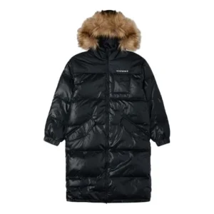 (WMNS) Converse Long Down Jacket Asia Sizing 'Black' 10021989-A02