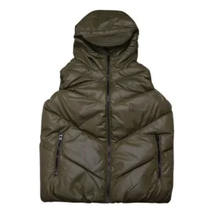 (WMNS) Converse Down Vest Asia Sizing 'Green' 10019006-A01