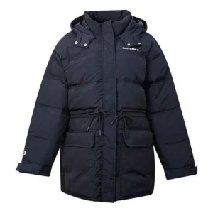 (WMNS) Converse Mid Down Jacket Asia Sizing 'Black' 10021994-A01