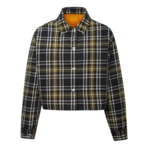 (WMNS) Converse Reversible Shirt-Style Jacket Asia Sizing 'Black Grey' 10019436-A02