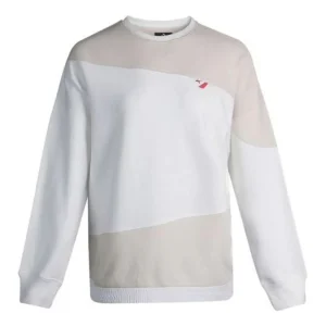 (WMNS) Converse Casual Sweatshirt Asia Sizing 'White Pink' 10019789-A03