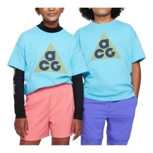 (GS) Nike x ACG Dri-FIT Graphic T-shirt 'Light Blue' FZ5116-416