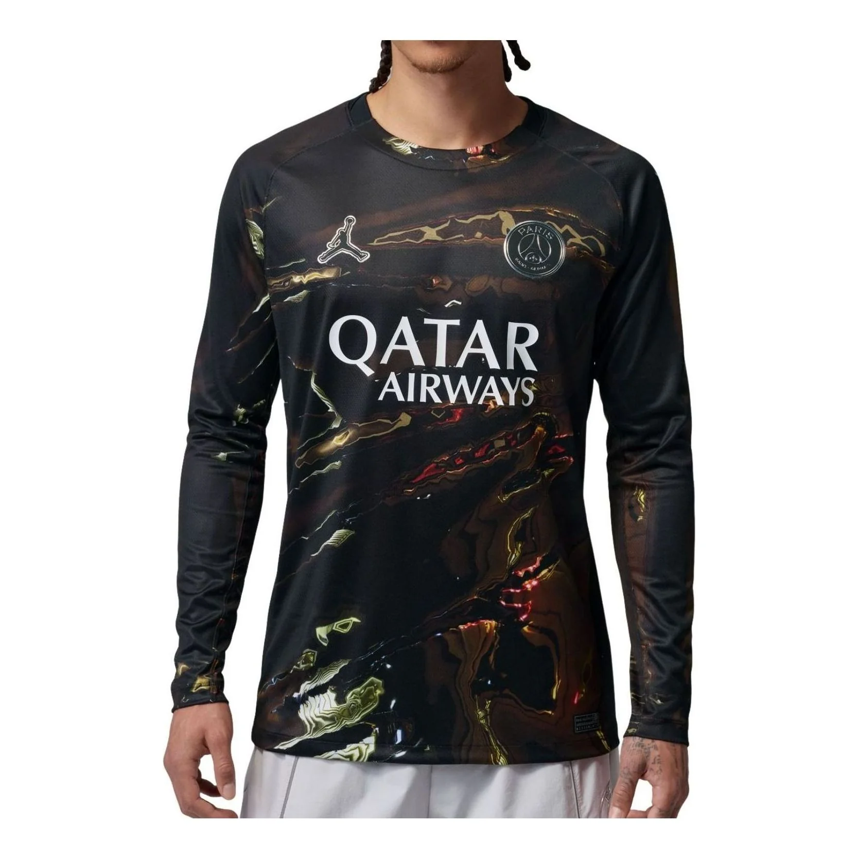 Air Jordan PSG Paris Saint-Germain 2026 Stadium Long Sleeve Replica Jersey 'Night Edition' IB3146-011