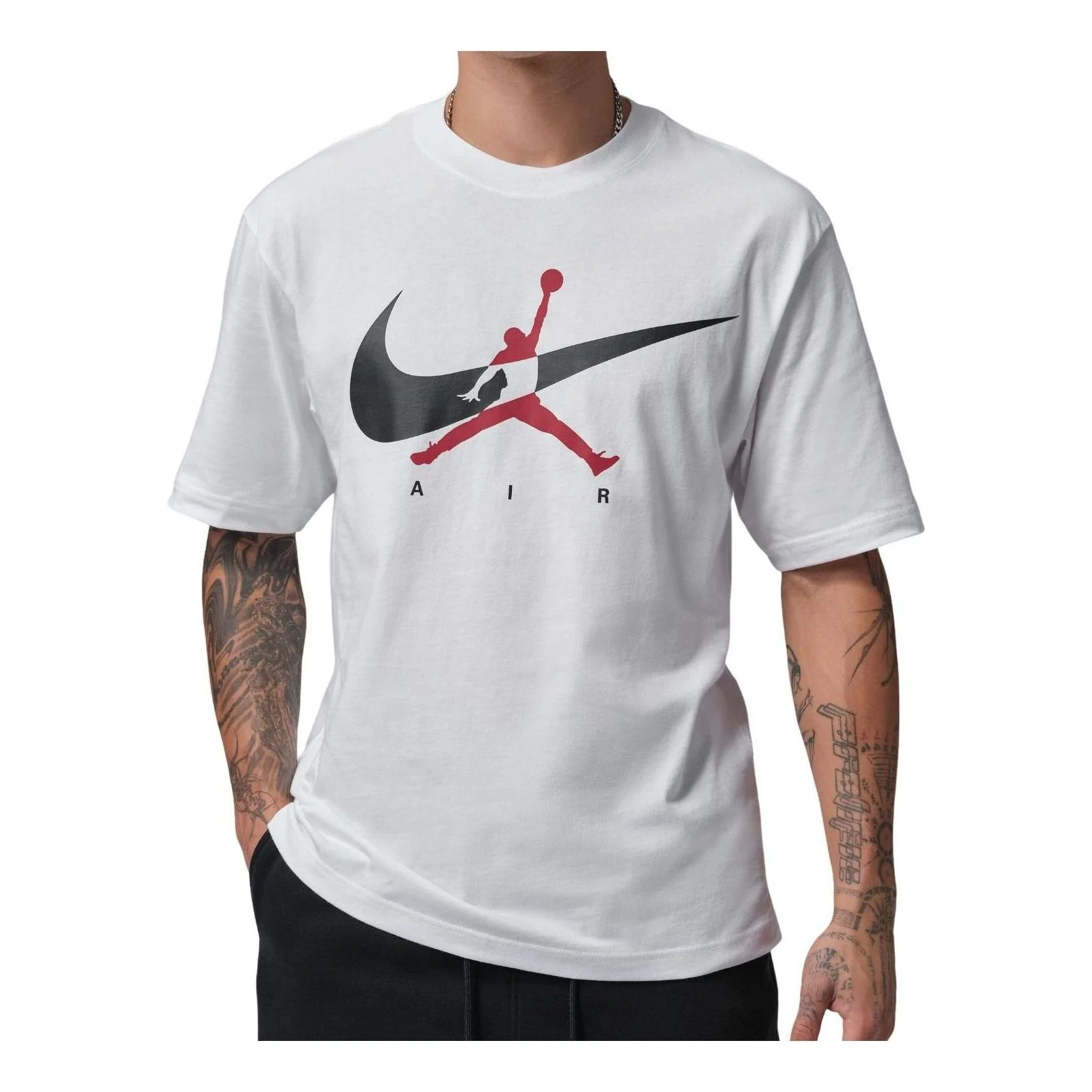 Air Jordan Brooklyn Jumpman T-Shirt 'White Black' IF3043-100