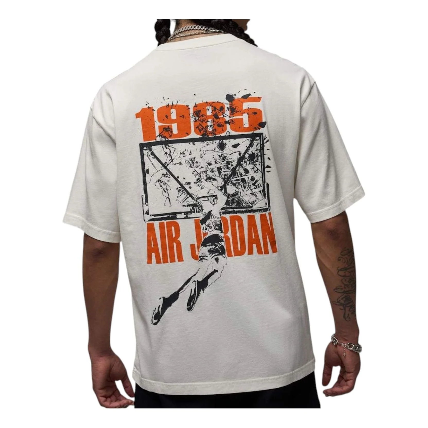 Air Jordan Brooklyn Oversized Graphic T-Shirt 'Sail' IB3297-133