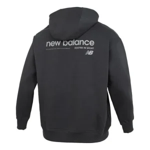 New Balance Embroidery NB Logo Hoodie Asia Sizing 'Black' AMT41325-ACK