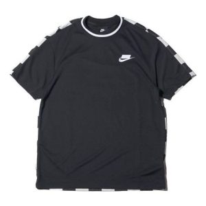 Nike Sportswear Sport Pack Back Grid Printing Short Sleeve Black AR1635-010