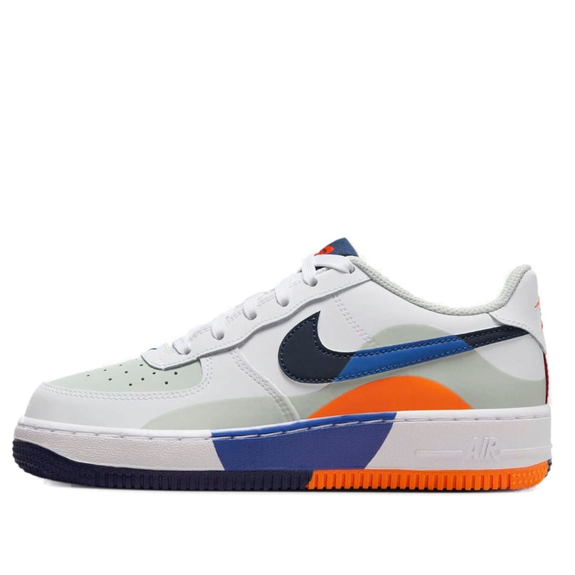 (GS) Nike Air Force 1 LV8 'White Black Blue' FN4730-002