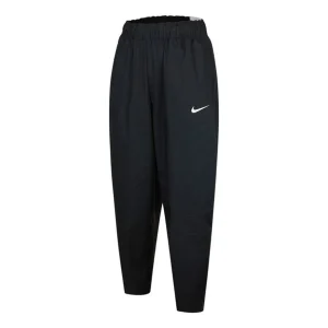 (WMNS) Nike Nsw Essntl Wvn Hr Pnt Crv Casual Sports Woven Breathable Long Pants/Trousers Autumn Black DD5976-010