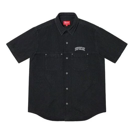 Supreme 2-Tone Denim S/S Shirt 'Black White' SUP-SS19-10027
