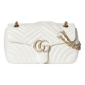 (WMNS) Gucci GG Marmont Medium Shoulder Bag 'White' 837267-AAE38-9050