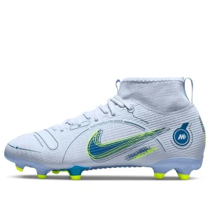(GS) Nike JR Mercurial Superfly 8 Academy FG/MG 'White Blue' DJ2854-054