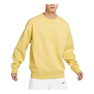 Nike Solo Swoosh Crewneck Sweatshirt 'Yellow' DX1362-700