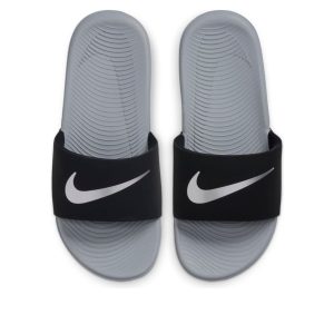(GS) Nike Kawa Slide 'Black Metallic Silver' 819352-009