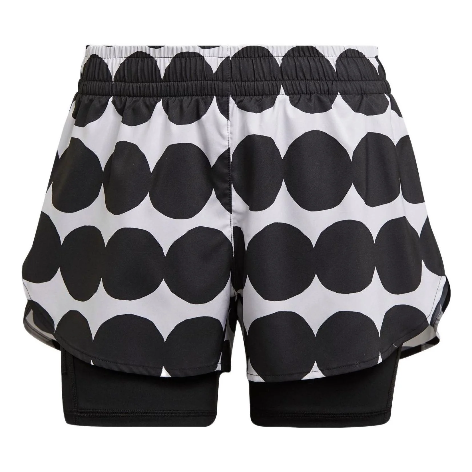 (WMNS) adidas x Marimekko Marathon 20 Shorts Asia Sizing 'Black White' GU2526