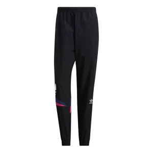 Men's adidas originals Woven Training Sports Gym Long Pants/Trousers Black H46702