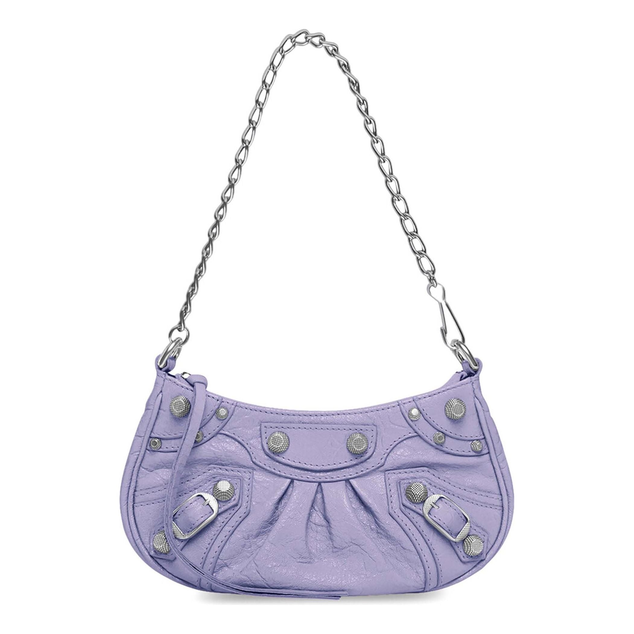 (WMNS) Balenciaga Le Cagole Mini Bag with Chain 'Lilac' 6958141VG9Y5304