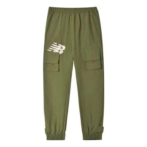 New Balance Streetwear Cargo Pants Asia Sizing 'Olive Green' AMP12350-OV