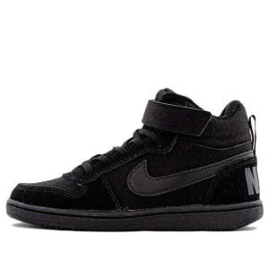 (GS) Nike Court Borough Mid 'Triple Black' 870026-001