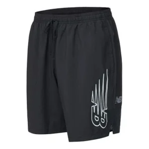 New Balance Tenacity Woven Logo 9 inch Shorts Asia Sizing 'Black' MS21256-BK