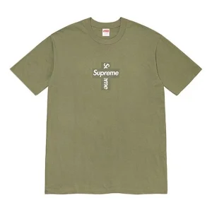 Supreme Week 17 Cross Box Logo Tee LogoT SUP-FW20-371-GRN