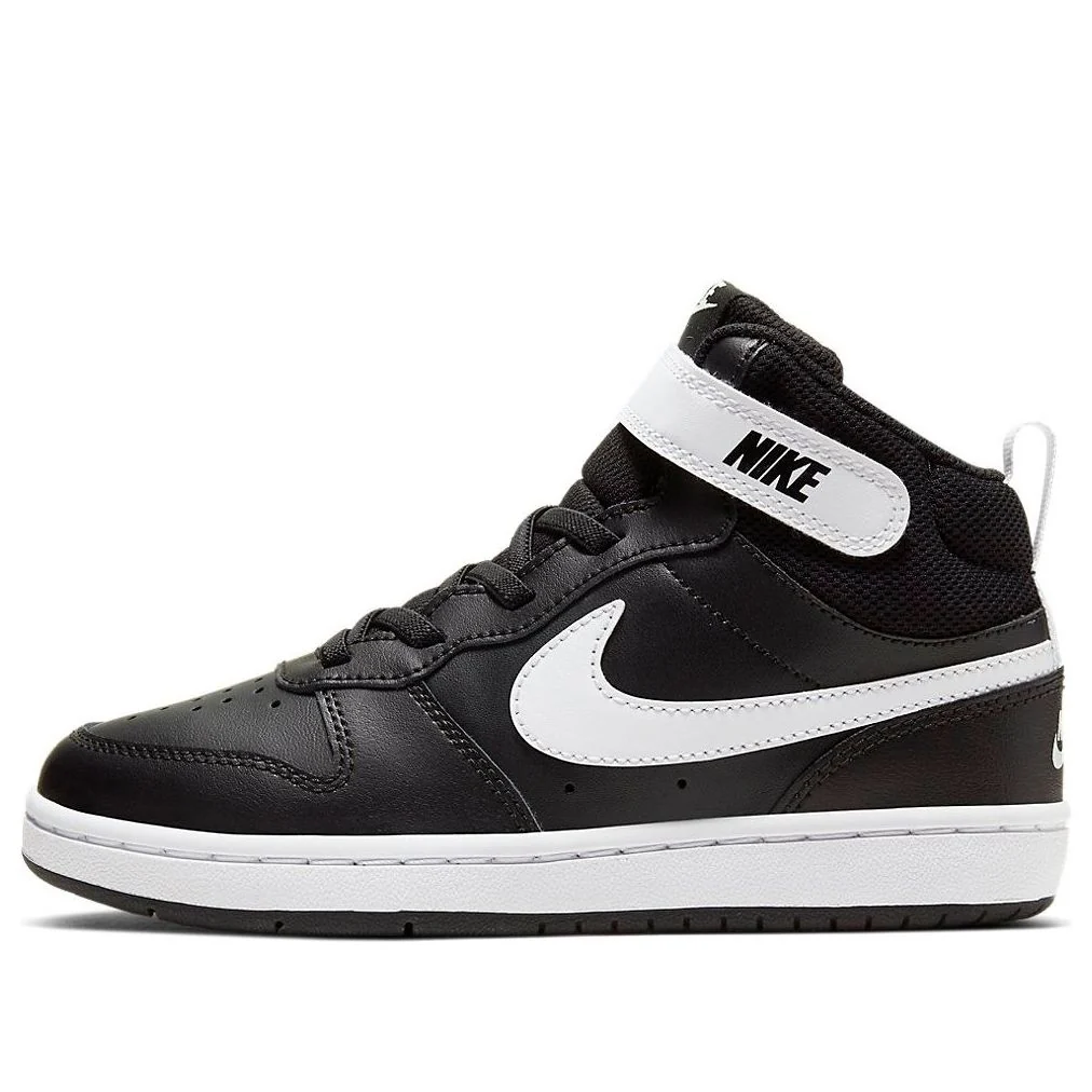 (PS) Nike Court Borough Mid 2 'Black White' CD7783-010