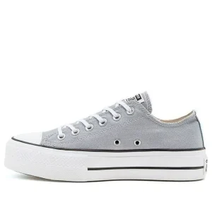 (WMNS) Converse Chuck Taylor All Star Lift Low 'Wolf Grey' 566757C