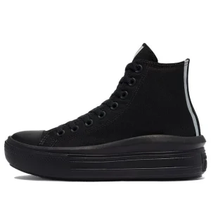 (WMNS) Converse Chuck Taylor All Star Move High 'Black Metallic' 570971C