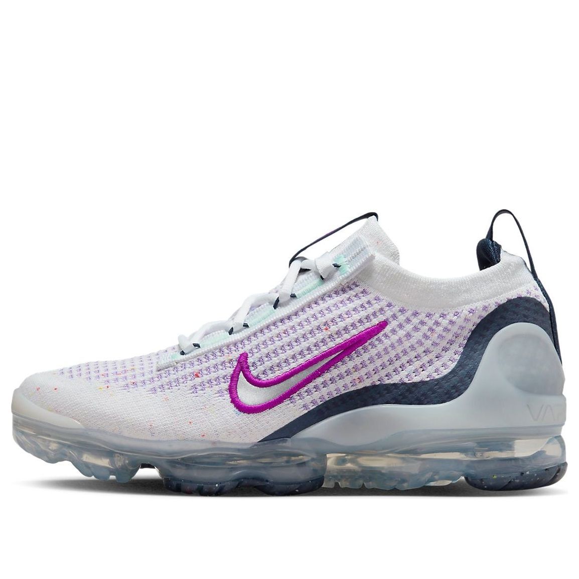 (GS) Nike Air VaporMax 2021 Flyknit 'White Violet Frost' DB1550-105