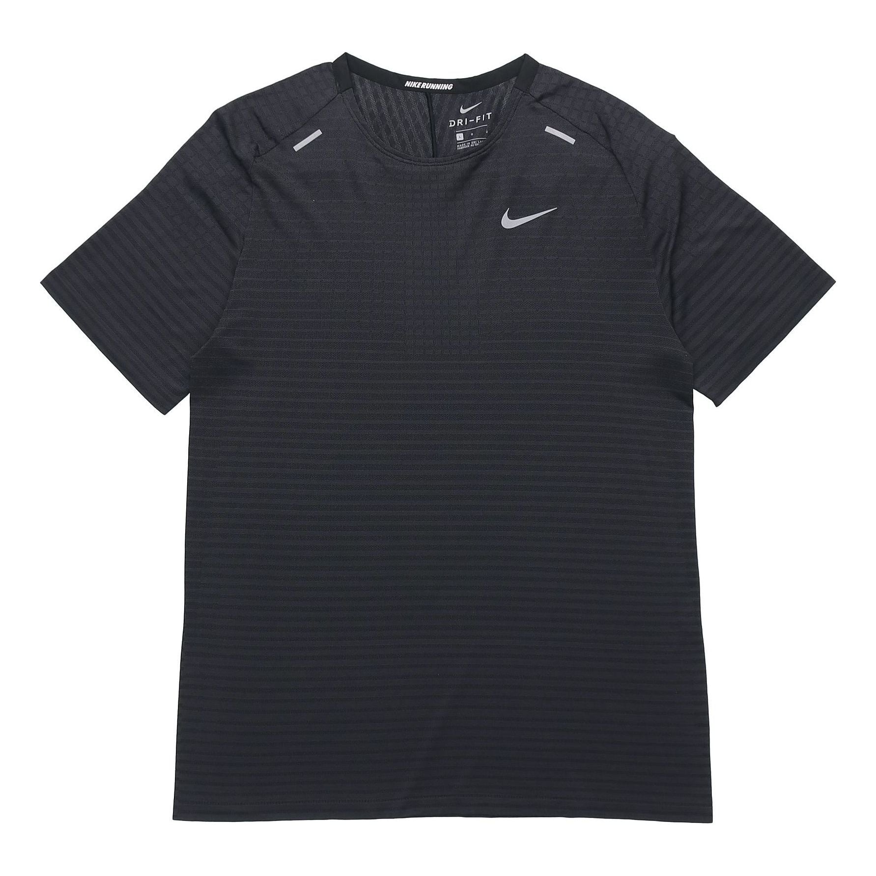 Nike Techknit Ultra Light And Breathable Running Short Sleeve Male Black CJ5345-010