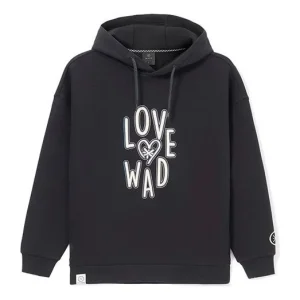 Li-Ning Wade Series Loose Pullover Hoodie 'Black White' AWDRG55-2