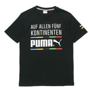 PUMA Alphabet Round Neck Short Sleeve Black 599997-51