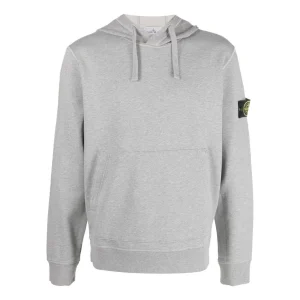 STONE ISLAND Garment Dyed Popover Hoodie 'Grey Marl' 101564151-A0M64