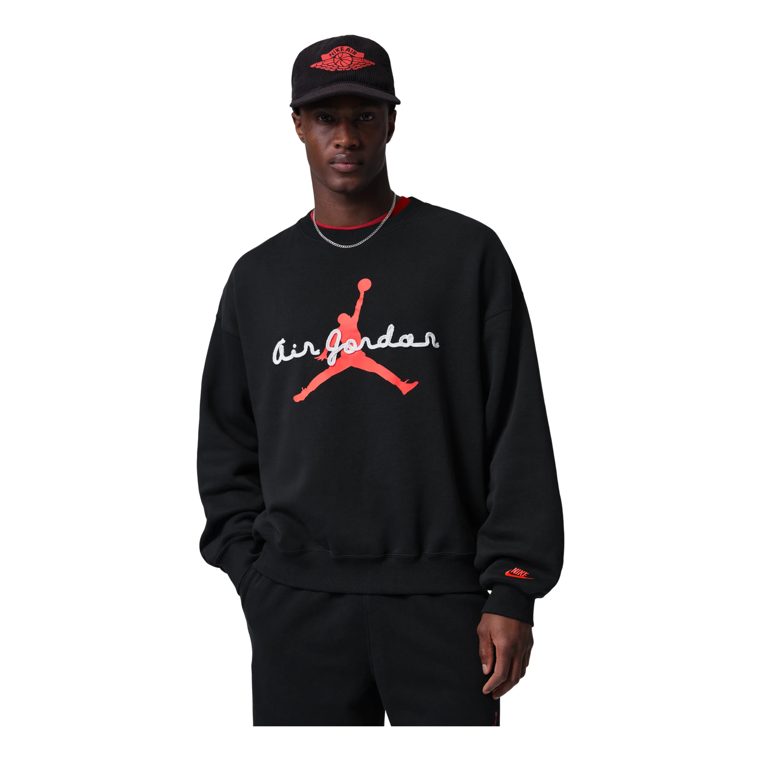 Air Jordan Brooklyn Fleece Crew Neck Sweatshirt 'Black' IF1845-010