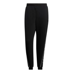 Men's adidas Minimalistic Alphabet Printing Bundle Feet Sports Pants/Trousers/Joggers Black HM2682