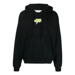 Off-White Thunder Print Skate Hoodie OMBB085F22FLE0044107