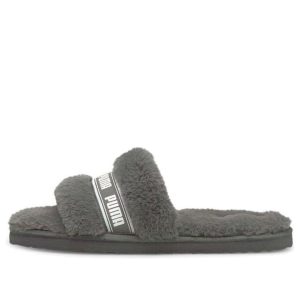(WMNS) PUMA Fluff Slide 'Charcoal Grey' 384937-02