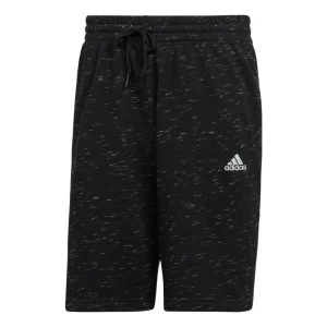 Men's adidas Spot Logo Printing Drawstring Lacing Sports Shorts Japanese Version Black HE1804