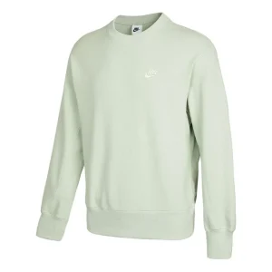 Men's Nike Sportswear Logo Casual Sports Round Neck Pullover Light Green DA0022-017