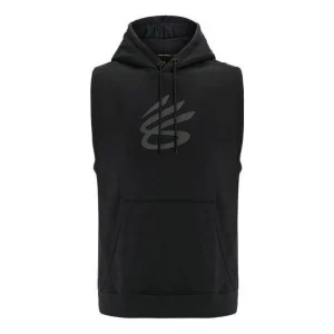 Under Armour Curry Fleece Sleeveless Hoodie 'Black' 1374301-001