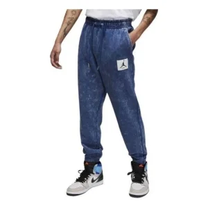 Air Jordan Flight Fleece Washed Pants 'Blue' DR3090-493