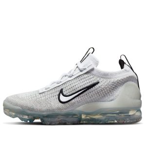 (GS) Nike Air VaporMax 2021 Flyknit 'White Metallic Silver' DB1550-100
