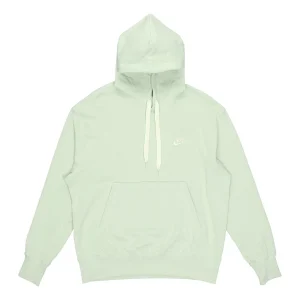 Men's Nike Sportswear French Terry Embroidered Logo Solid Color Green DA0024-017