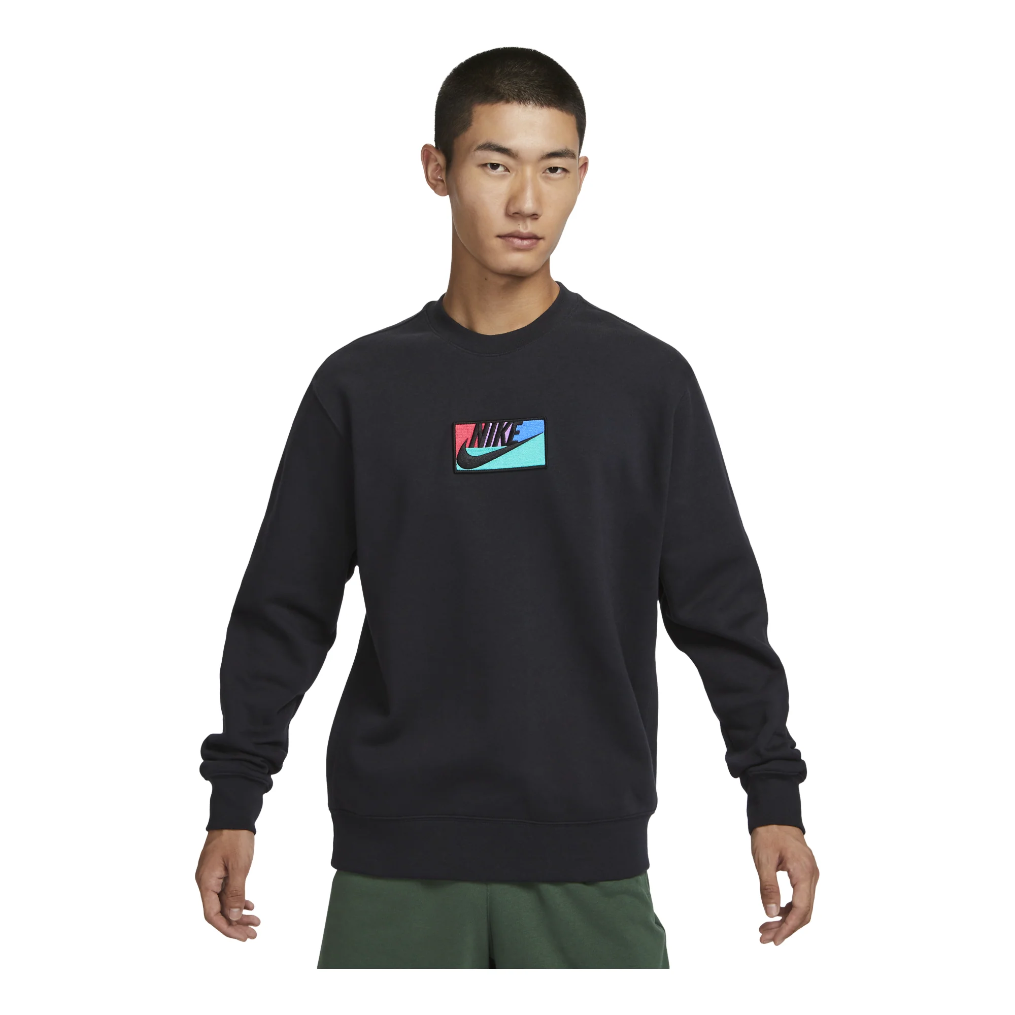 Nike Sportswear Club Fleece Crew Sweatshirt 'Black' FB8436-010