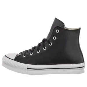 (GS) Converse Chuck Taylor All Star Eva Lift Platform Leather High Top 'Black' A02485C