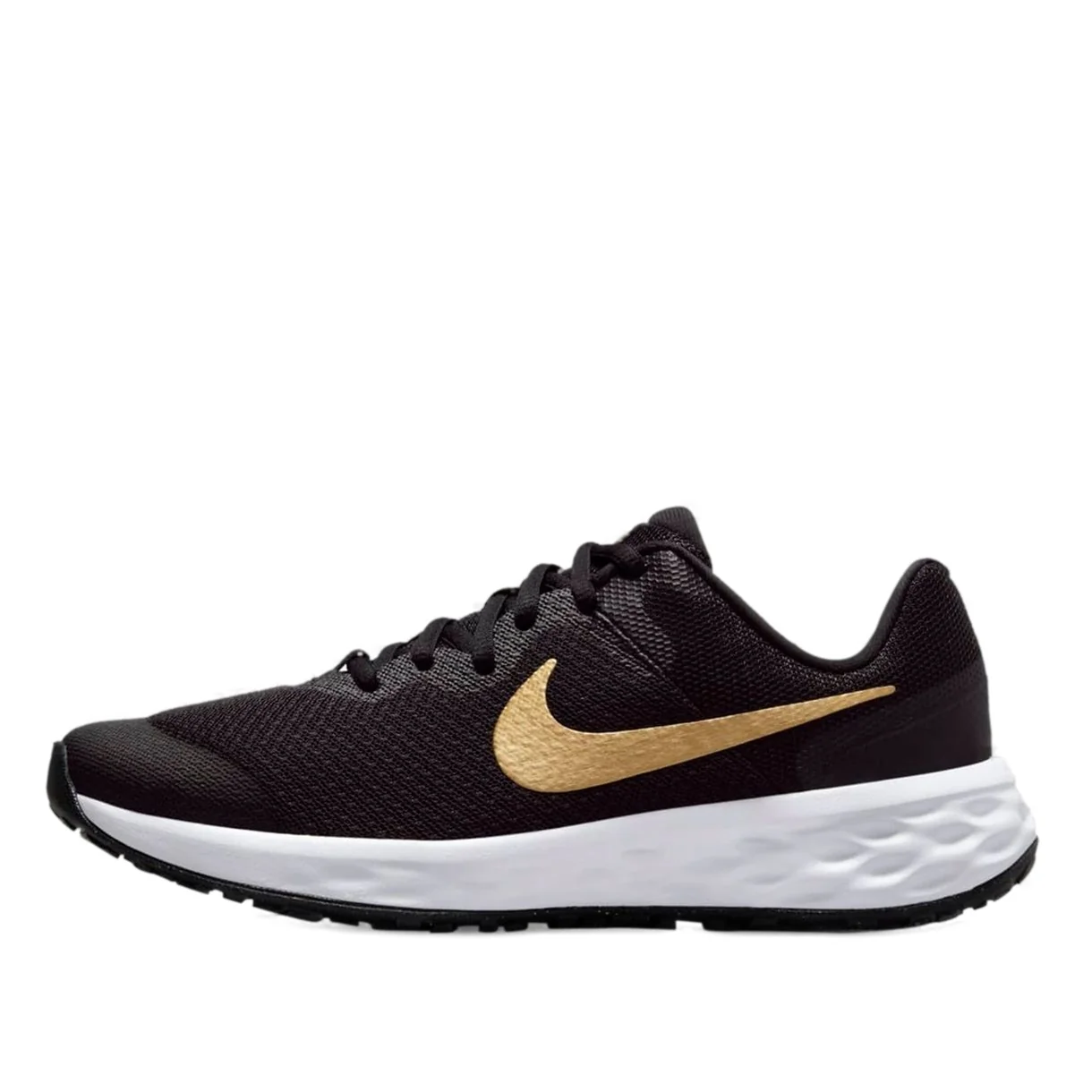 (GS) Nike Revolution 6 'Black Metallic Gold' DD1096-002